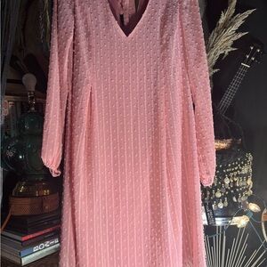 INC International Concepts Pink Long Sleeve Dress
